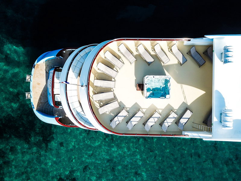 The luxury yacht Ohana