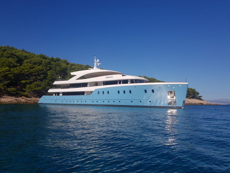 The luxury yacht Ohana